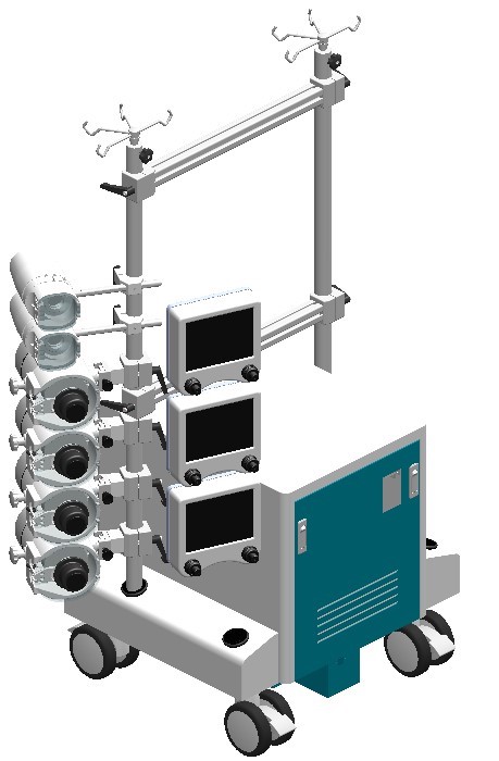 多彩なレイアウト
Technowood Heart Lung System COMPOIIINEO 人工心肺装置